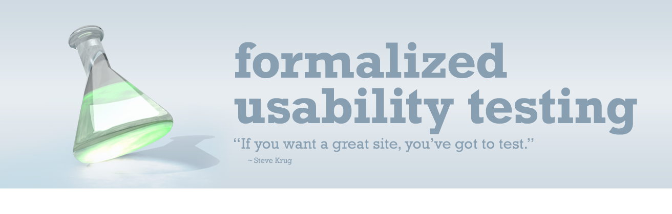 Formalized Usability Testing